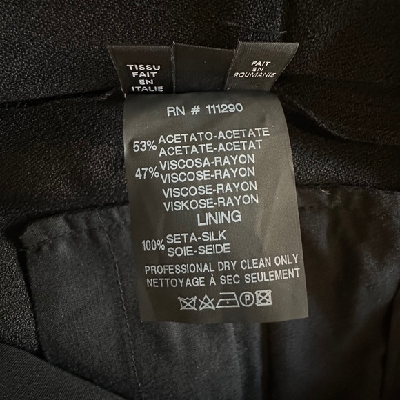 RARE Derek Lam Collection Sailor Flare Black Trouser Sz 0 - Picture 15 of 16